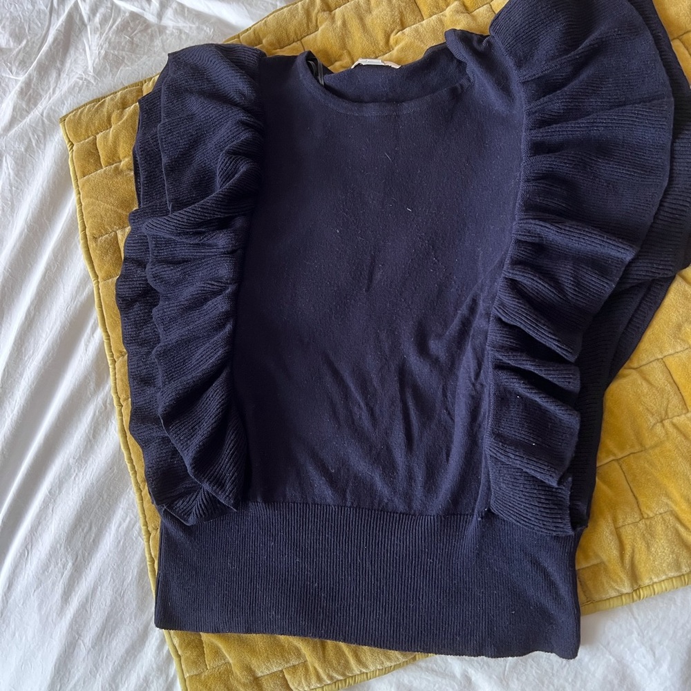Ruffled sweater